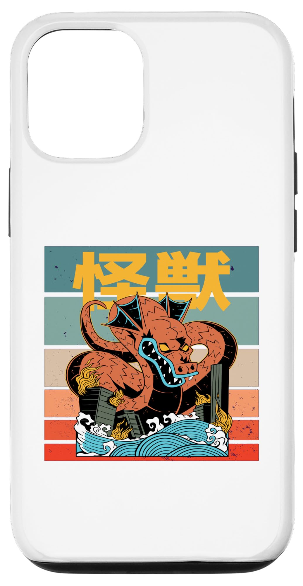 Kaiju Monster Japan Cityscape Destruction Chaos Japanese Case for iPhone 14