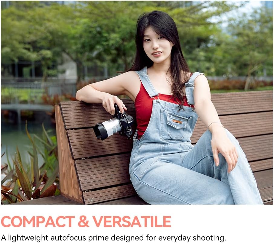 TTArtisan 75mm F2 Silver L Full Frame Auto Focus Portrait Lens Large Aperture for Leica for Sigma for Panasonic L Mount Cameras SL PL FP etc.