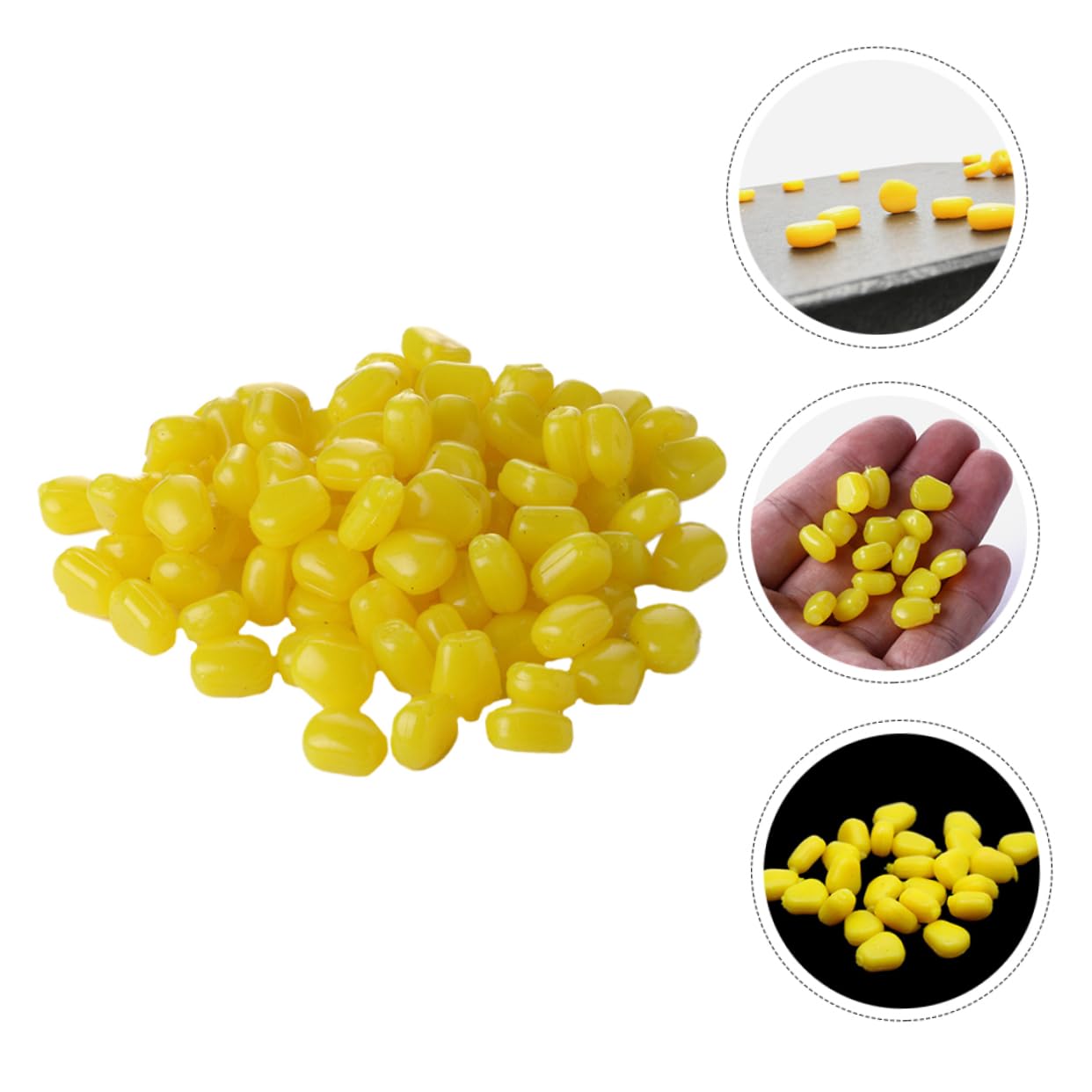 BESPORTBLE 400 Pièces Appât De Maïs Appâts De Pêche Artificiels Simulation Appâts De Carpe Faux Leurres Souples Faux Pop-Corn Leurres De Pêche en Eau Salée Appâts De Pêche Simulés