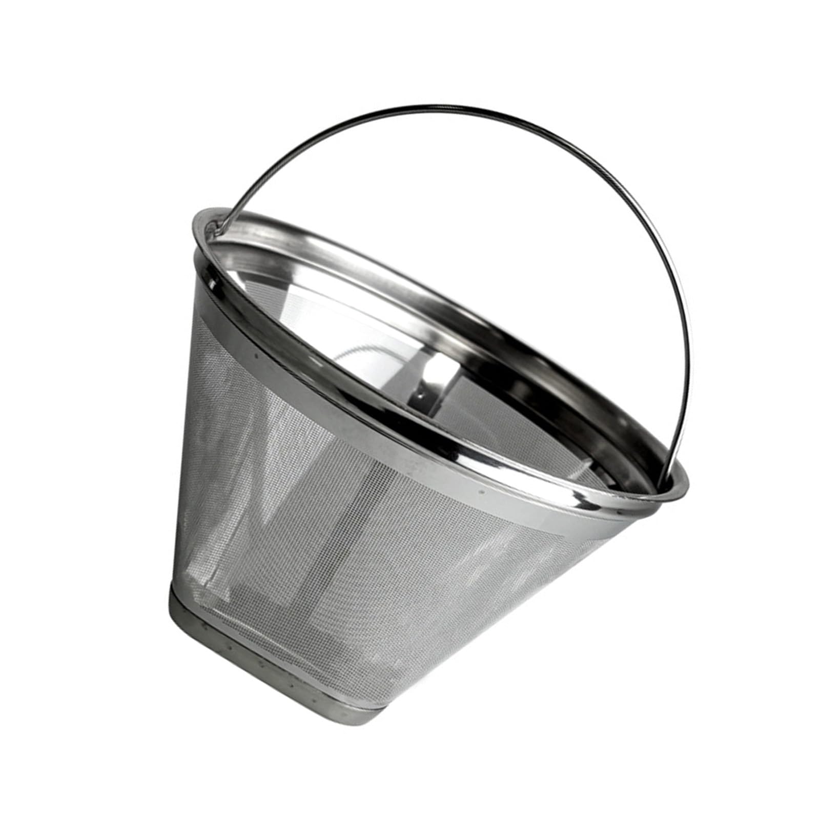 Buxuaaaa L Stainless Steels Coffee Filter Fine Net Cone Shape Strainer Easy Cleaning Compatibles With Various Brewing Accessories Cone Coffee Filter