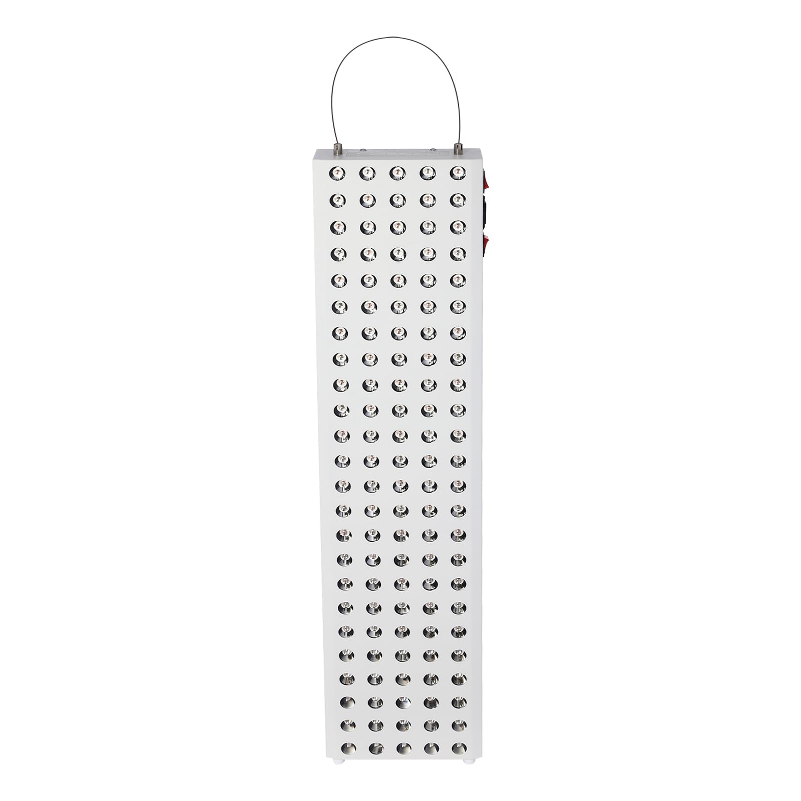 Lampada a infrarossi, 600 W, luce rossa a infrarossi vicini, 120 LED, luce terapia, 4 ventole di raffreddamento, utilizzabile verticalmente e orizzontalmente, protezione contro il surriscaldamento