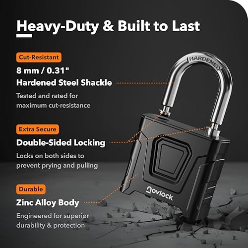 Miniatura 4 de Candado de combinación para exteriores, resistente, grande, resistente a la intemperie con código, para puertas, vallas, cobertizos, taquillas,