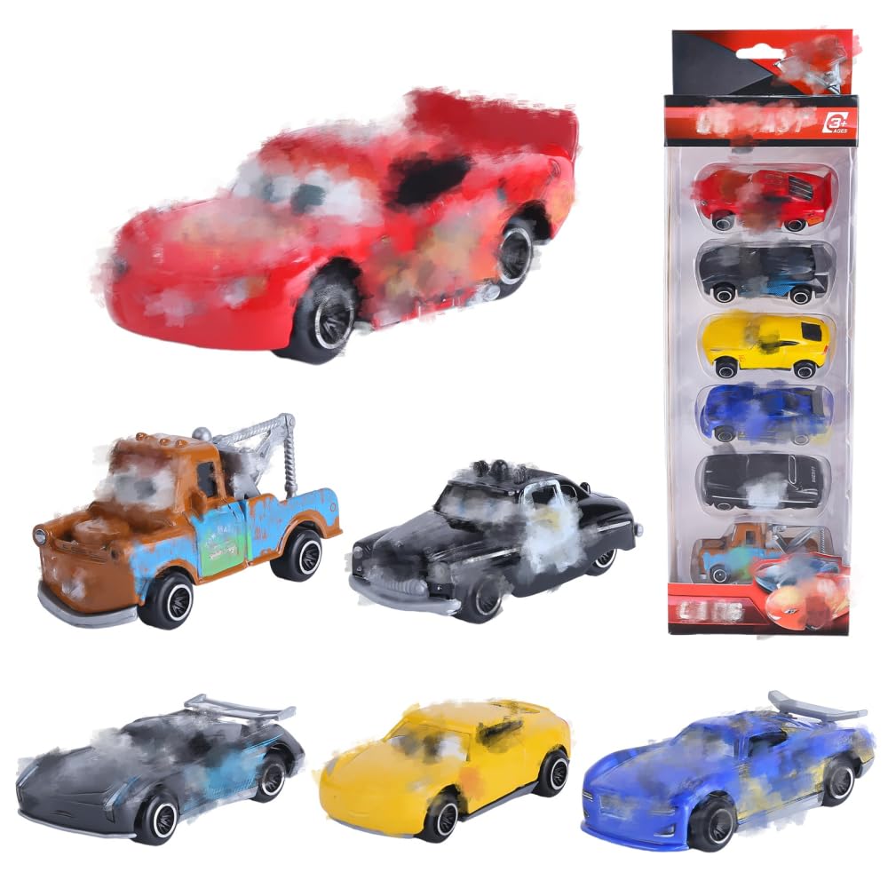 yumcute 6PCS Toy Cars Set, Children's Racing Toys