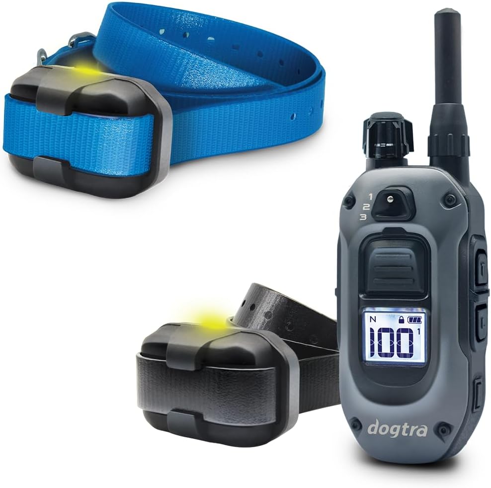 Dogtra 280X 1-Dog Remote Training E-Collar with Add-on Receiver | 3-Dog Compatible, 1/2 Mile Range, Waterproof, 100 Levels, LED Light, Boost & Vibration, 10lbs+, Multi-Dog Ready