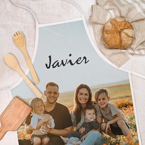 Variante de Wanapix delantal personalizado hombre Ribete blanco