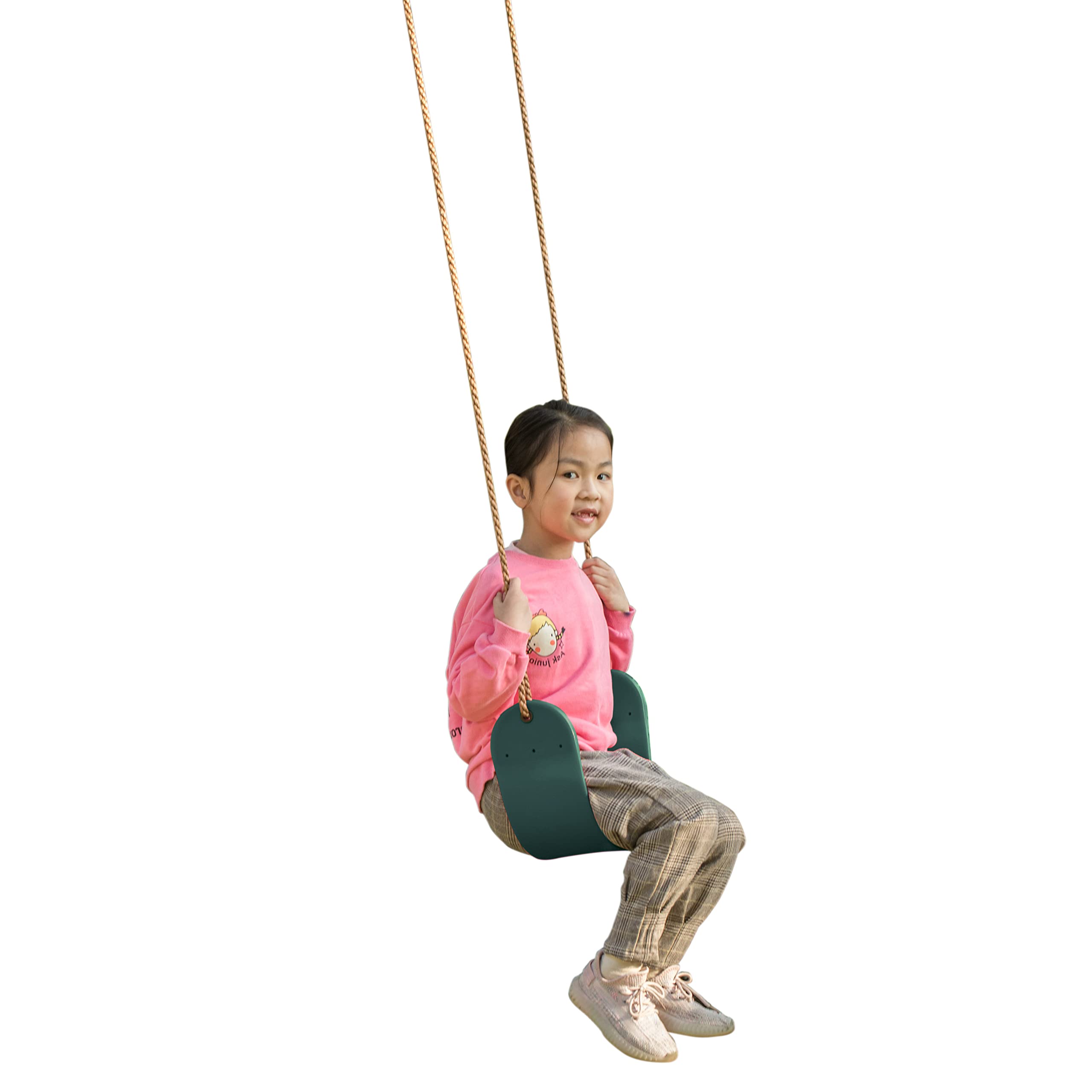 Balançoire Enfant Plastique PE – Corde Réglable 115-185 Cm – Charge 200 Kg – Antidérapant – Intérieur/extérieur – Bleu