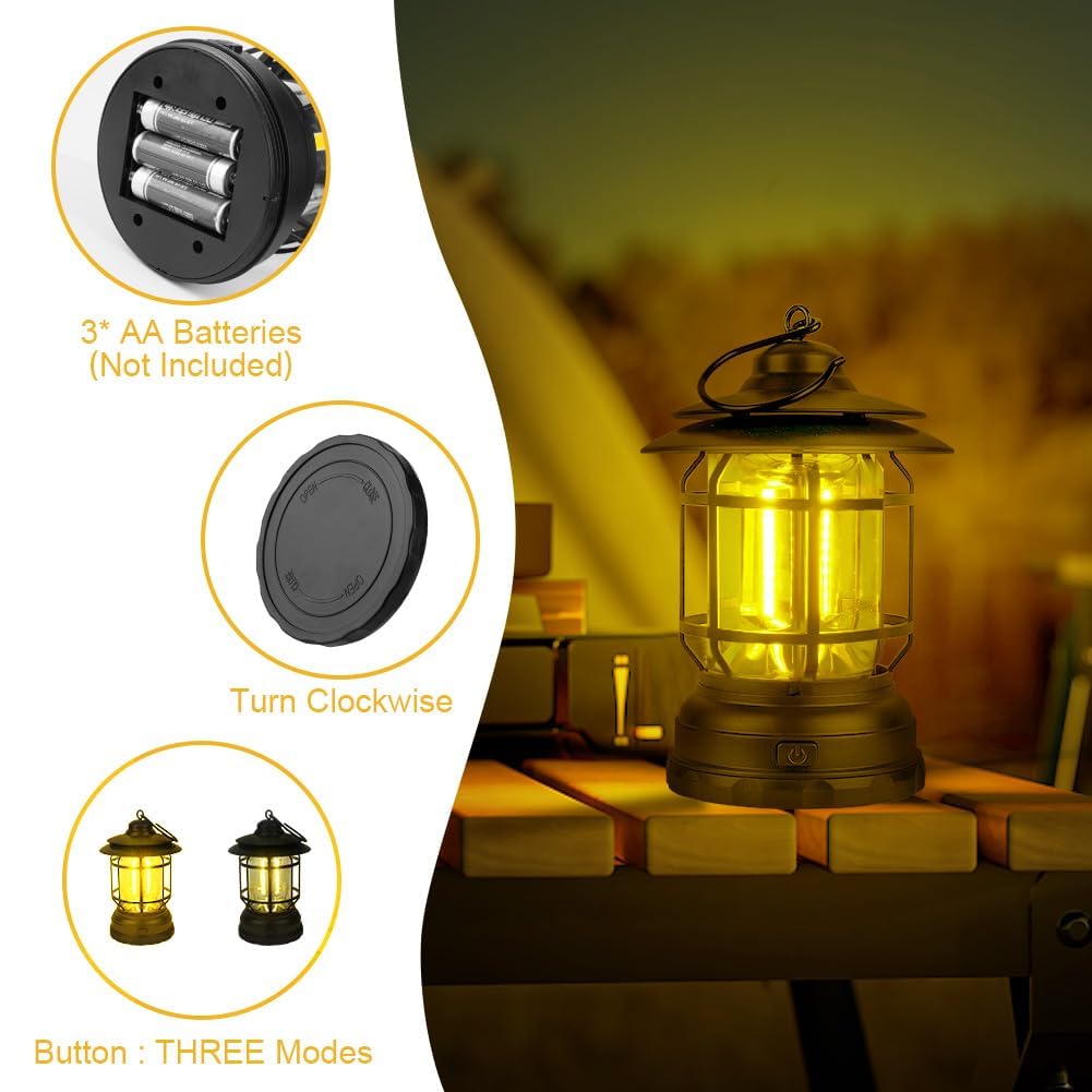 Lanterne de camping LED rechargeable 3000 lm étanche 6 modes