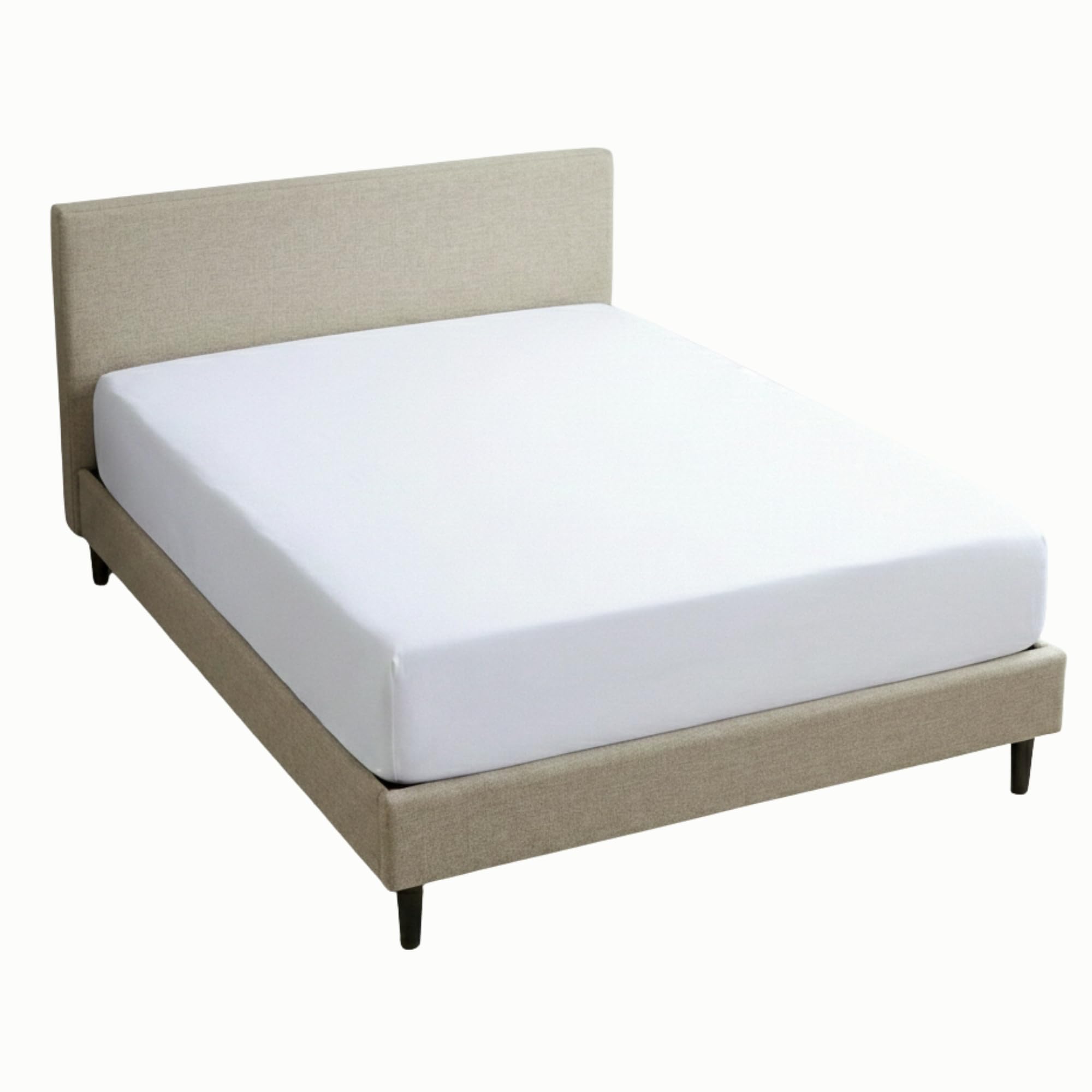 Luxury 30cm Deep Pocket Egyptian Cotton Fitted Sheet 200 Thread Count Single, Double, King, Super King Soft & Comfortable Bottom Fitted Sheet (White, King)