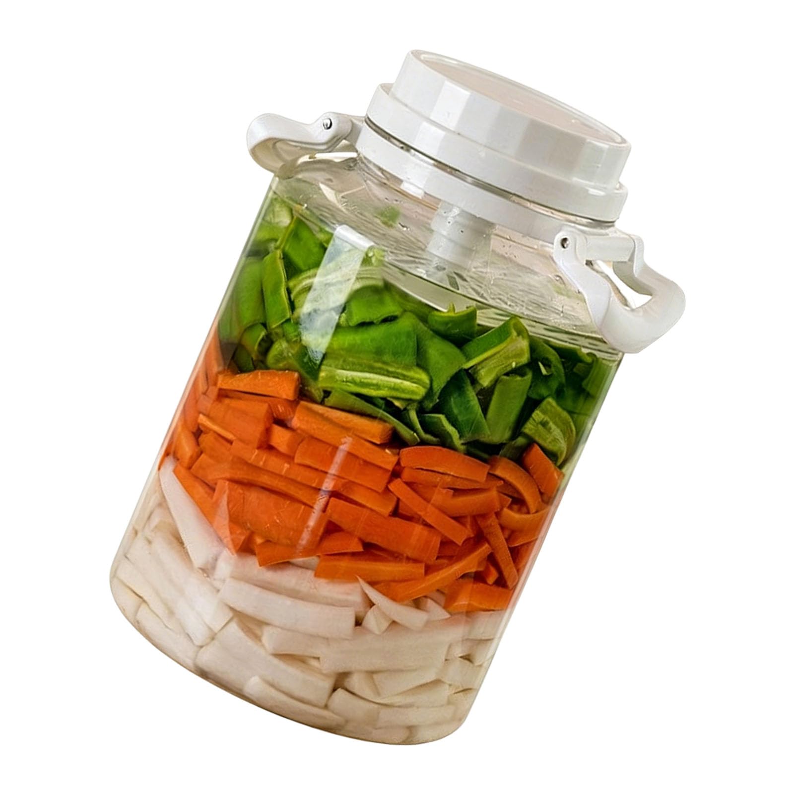 Kaeltsyn Food Grade Storage Container Large Capacity Sealing Jar for Pickles Dry Goods and Kitchen Organization Large Capacity Store Planner