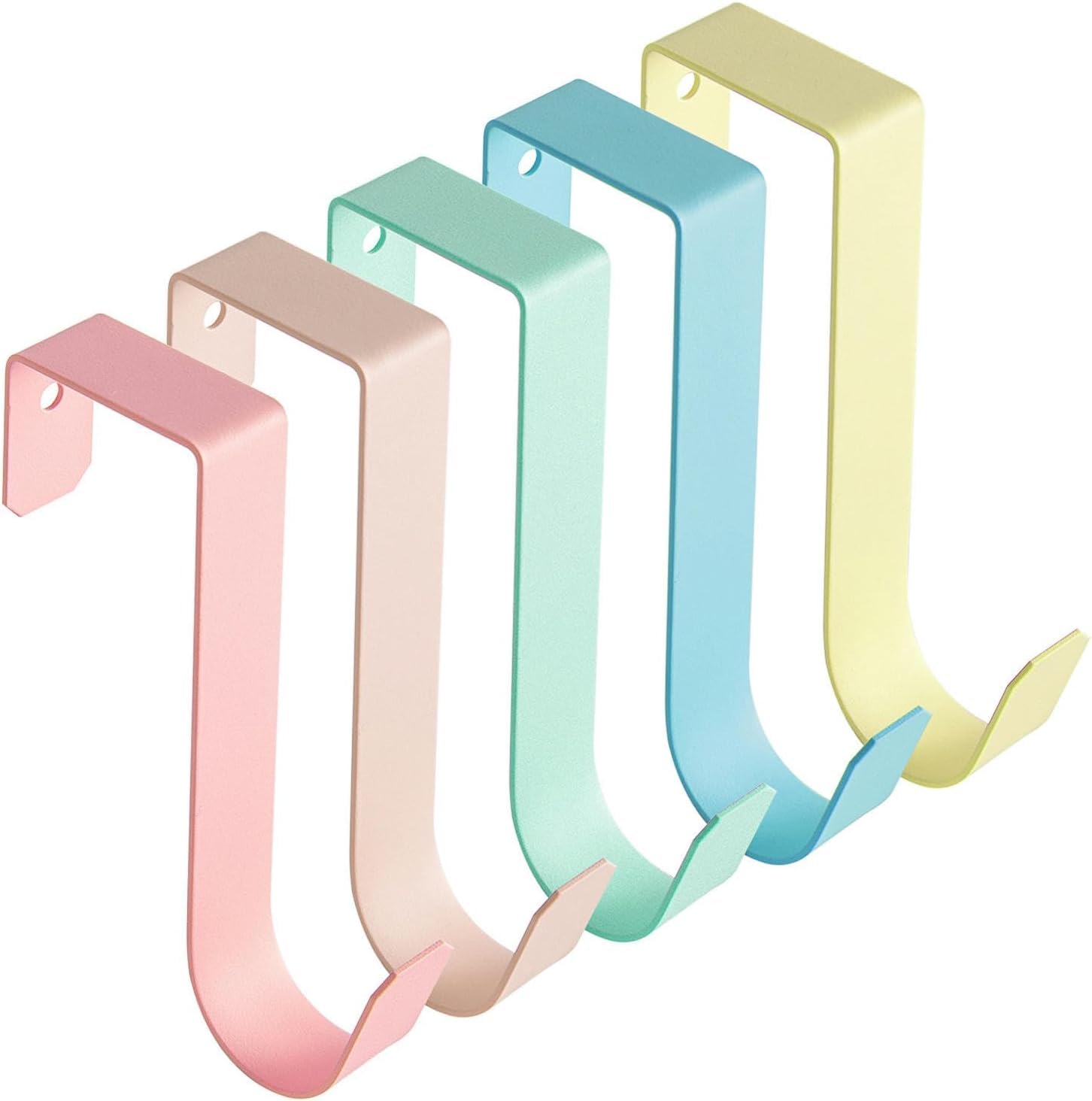 MOPAHCVT Clothing Racks Coat Hooks, 5-Piece Set—No Drilling Required, Bedroom Storage Hooks