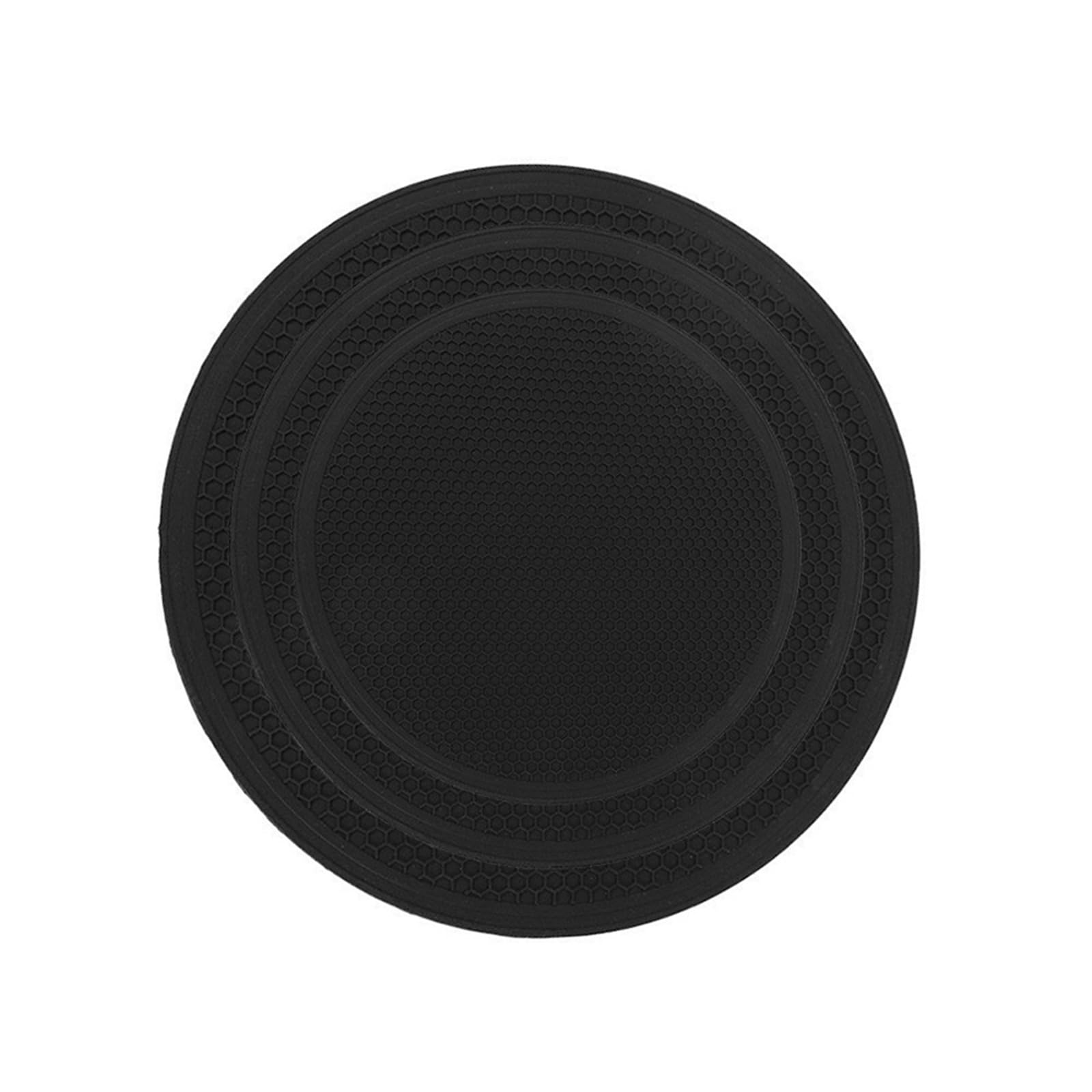 Silikon-Untersetzer, Tischunterlage, Silikon-hitzebeständige rutschfeste Topfuntersetzer, mehrfarbig, 3-teiliges Set(Black 3-piece Set)