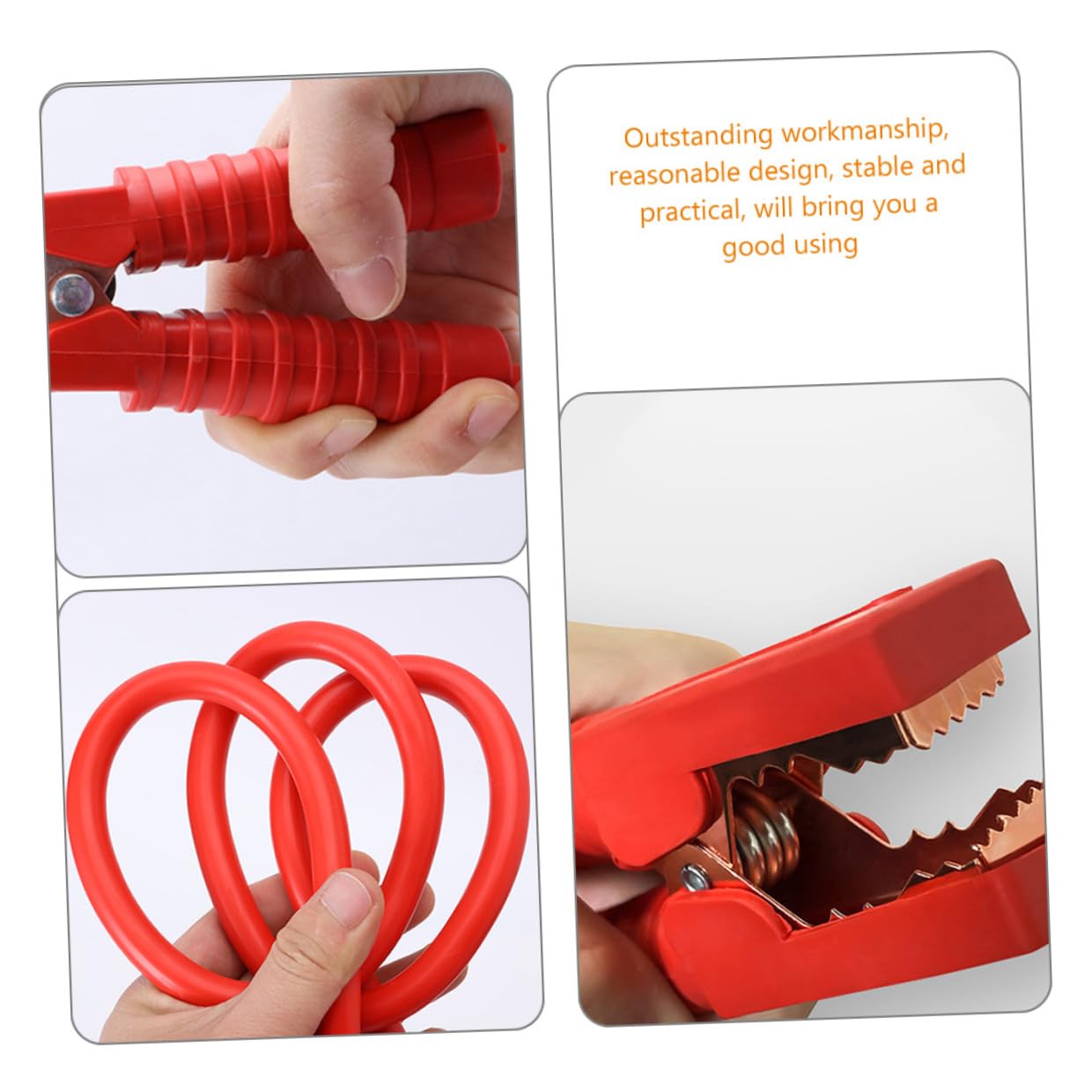 Sosoport 2500a Câbles de Démarrage pour Automobile Pinces Crocodiles Robustes Câble Alimentation Pvc Résistant Kit pour Voiture