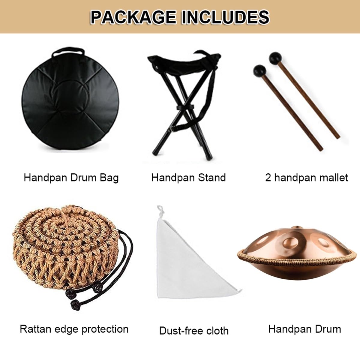 Amazon.com: Handpan Drum 22-Inch 9-Notes 432Hz/440Hz D Minor Steel