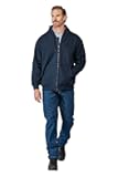 mens Flame Resistant Navy Thermal Lined Zip-front Hooded Sweatshirt