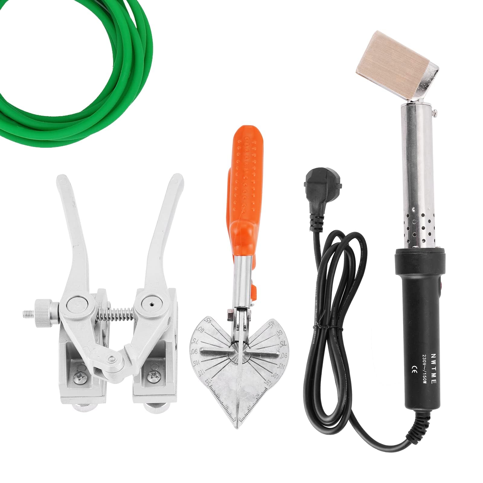 CYTBEK Portable PU Round Belt Butt Machine Kit – 150W 150–350 °C Polyurethane Hot Melt Connector & Scissor Soldering Iron