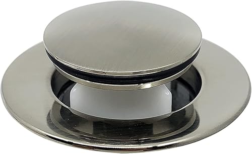 Miniatura 6 de Symmons SLC-6712-STN-1.0 Identity Grifo de baño con 2 manijas con conjunto de drenaje en níquel satinado (1.0 GPM)