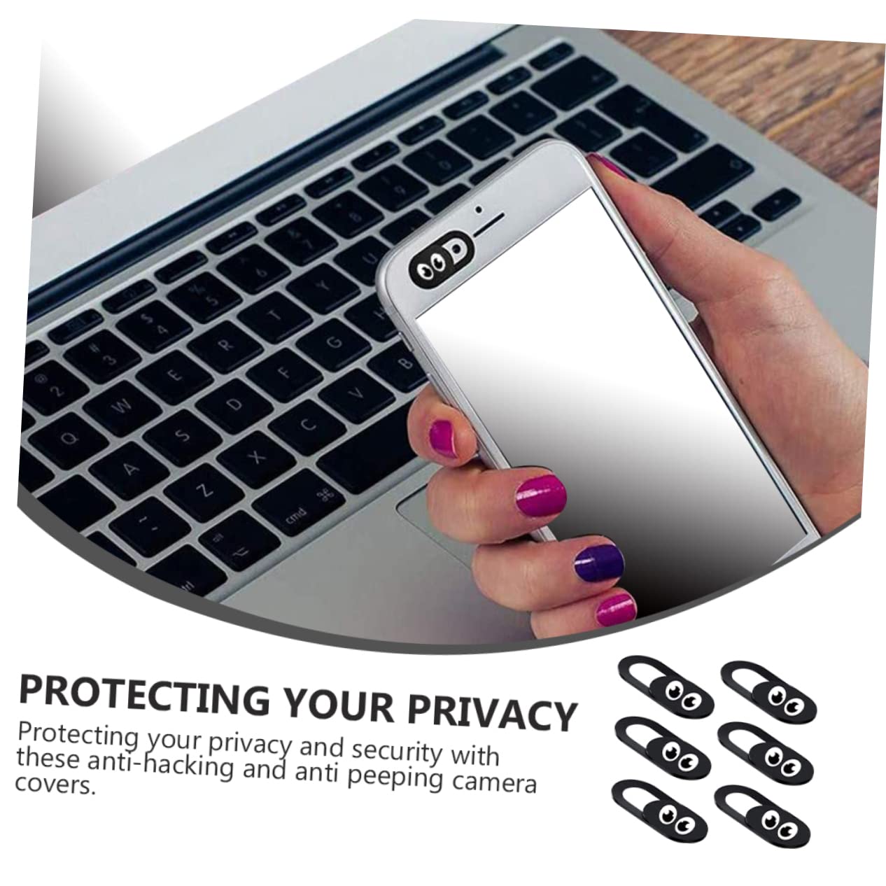 Abaodam 18piezas Cubiertas De Cámara Web para Portátil Móvil y Tablet De Protección De Privacidad Diseño Compacto y Resistente para Seguridad Línea