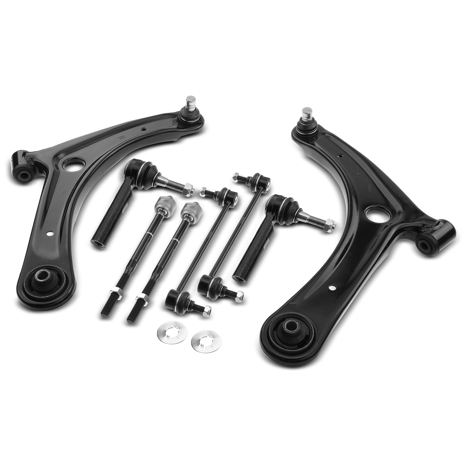 Frankberg 8x Set di bracciali Anteriore sinistro Destro Compatibile con Caliber 1.8L-2.4L 2006-2012 Compass MK49 2.0L-2.4L 2006-2016 Patriot MK74 2.0L-2.4L 2007-2017 Replace# 5105041AH