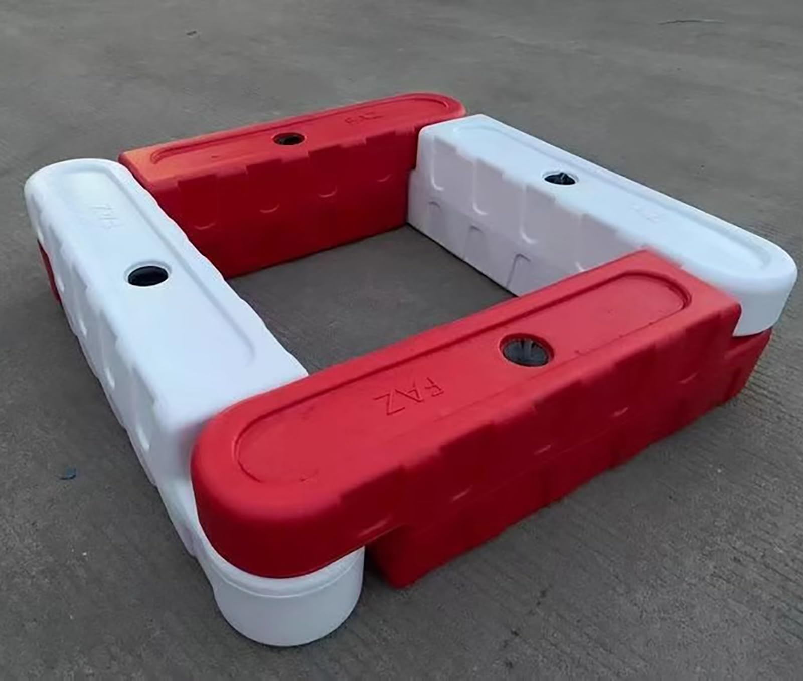 Generisch Gokart tor z barierami, zestaw 2/3/4/5-częściowy, żółte bariery bezpieczeństwa dla dzieci, nadaje się do pociągów samochodowych w parkach rozrywki i jako ogrodzenie ochronne do małych