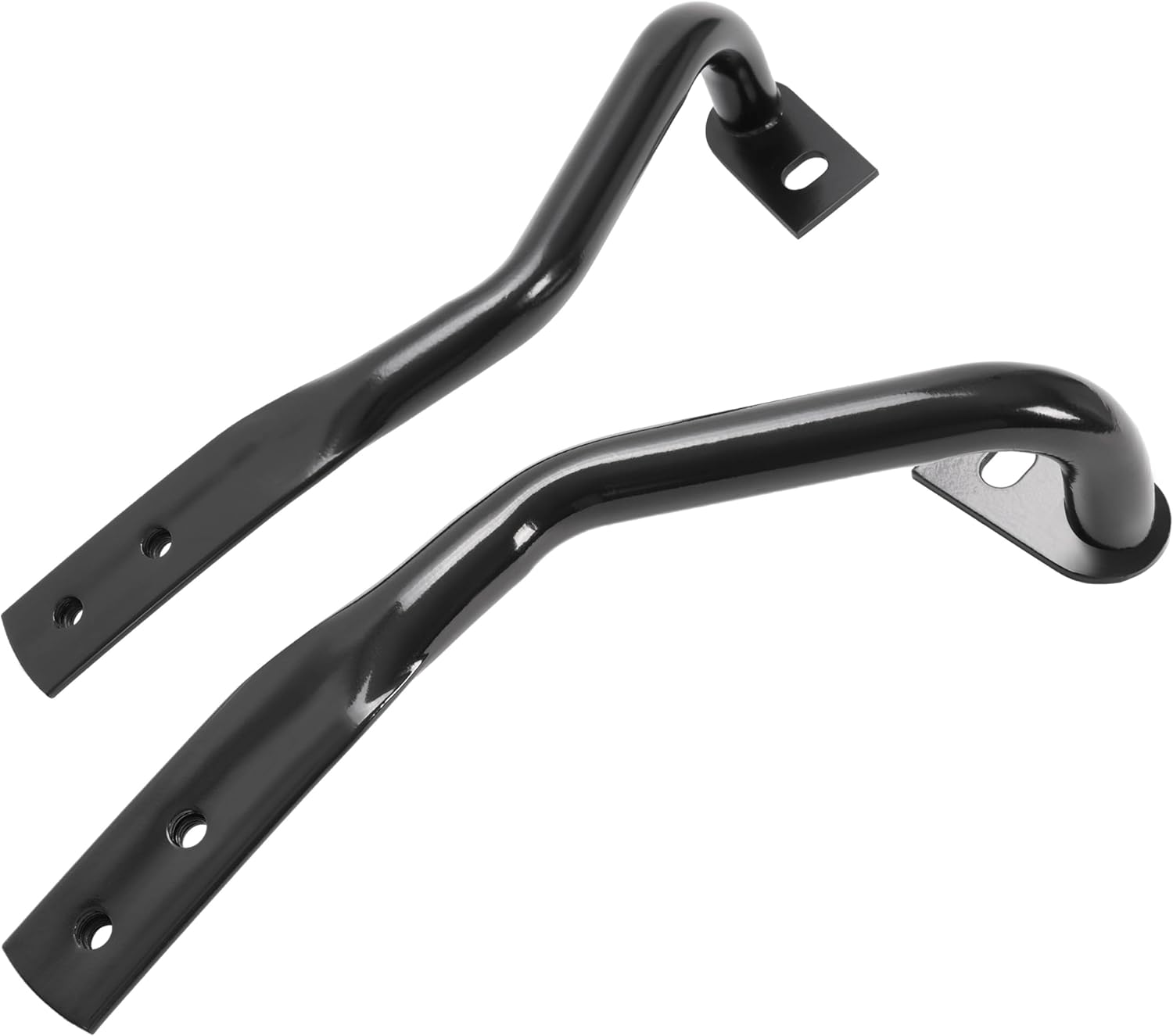 KUAFU Front Bumper Bracket Compatible with 2007-2013 GMC Sierra/Chevrolet Silverado 1500 GM1042107 GM1043107 22861858 22861859 Bumper Cover Brace Pair Steel Powder Coated