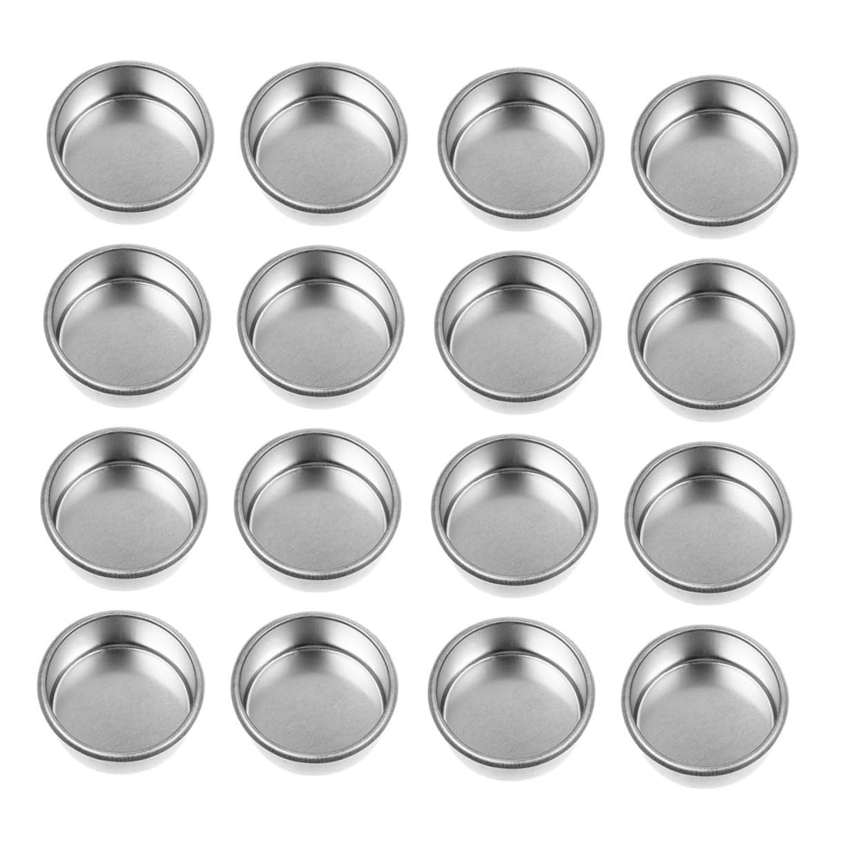 Coupes à Bougies en Métal Argenté x24, Insert Bougeoir DIY Table Manger Noël