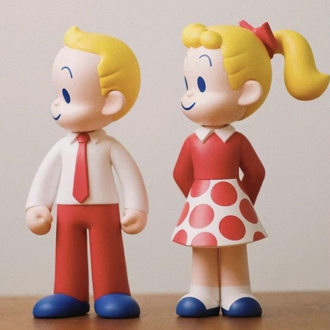 タカラ　オサムグッズドール　ジャック＆ジル　人形　4体セット　オサムドール ジルジャックセット原田治オサムグッズ限定商品フィギュアアートトイ