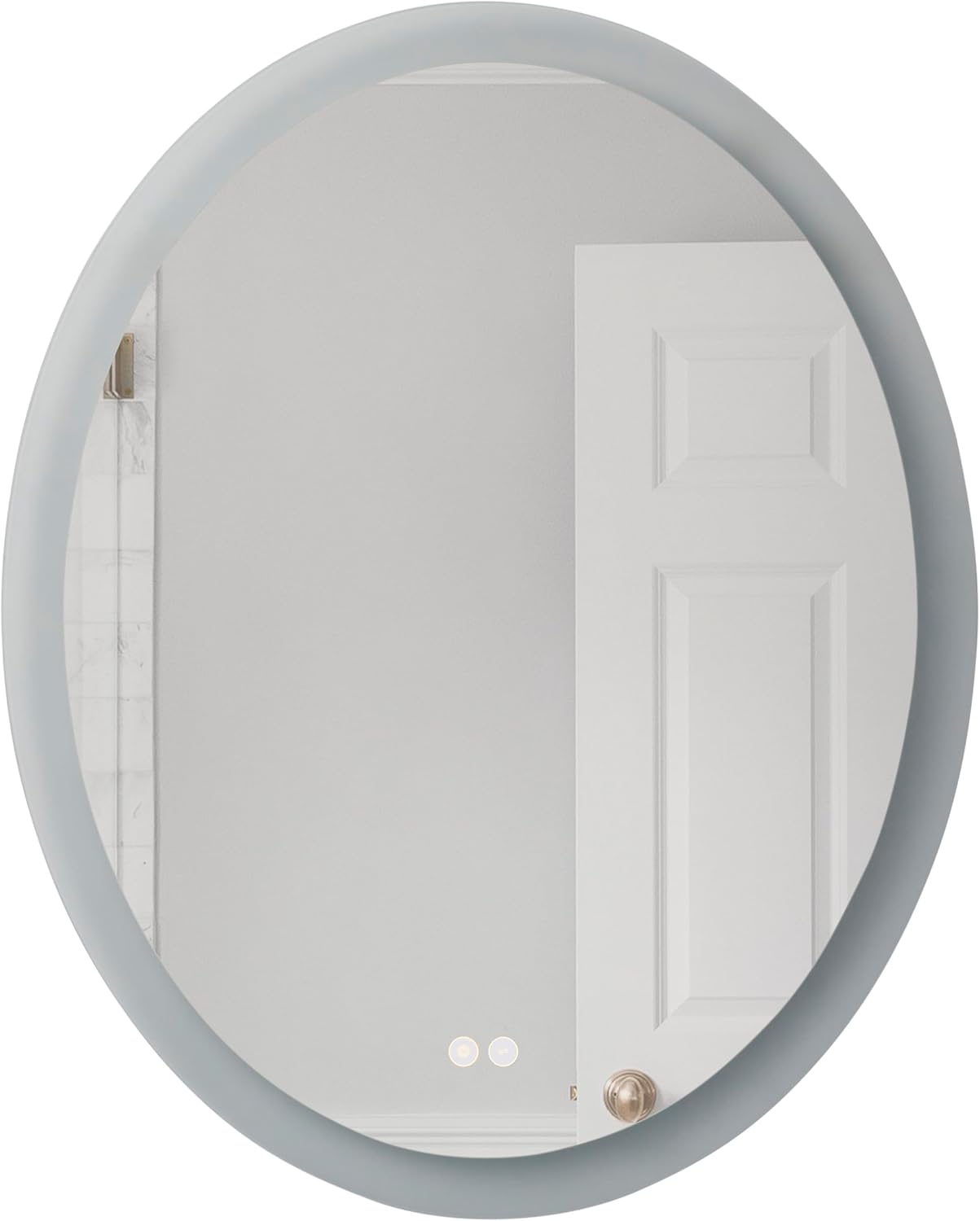 Craftmade - 30 in. x 24 in. Frameless Oval Dimmable Back-lit LED Mirror with Defogger, Memory Function & CCT Option