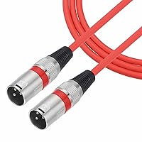 Vista 12 de MECCANIXITY Cable de micrófono XLR macho a macho de 5 pies y 3 pines, adaptador profesional de audio XLR, cables de micrófono para sistemas PA