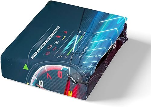Miniatura 4 de Feelyou Juego de funda de edredón de coche de carreras, tamaño individual, para niños, deportes extremos, funda de edredón para niños, funda de
