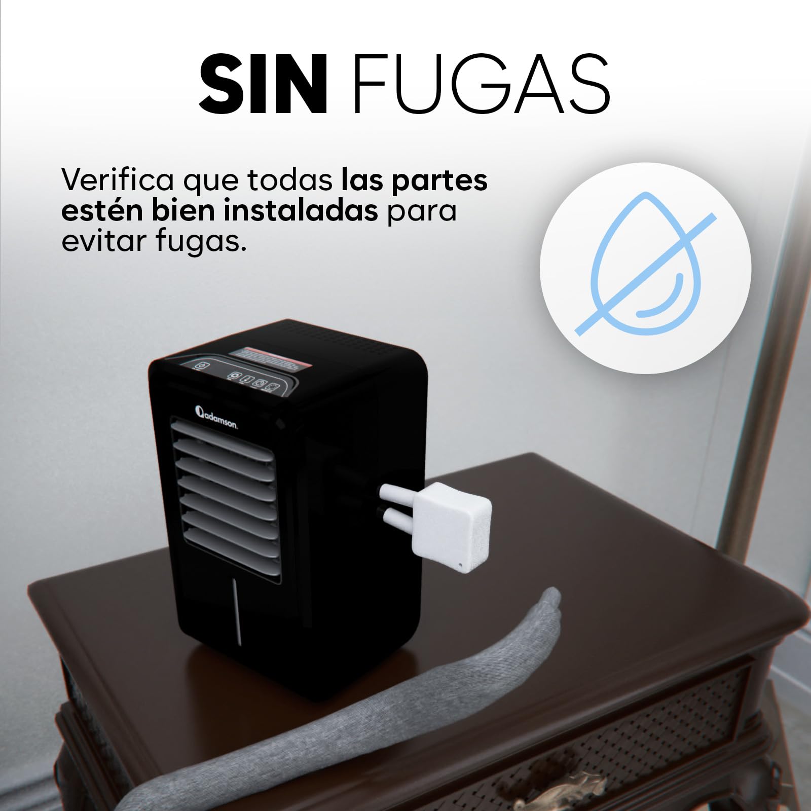 Adamson B10 Bed Cooling System - Twin 190x100cm - Algodón Colchón Refrescante para Sudores Nocturnos - Enfriador de Cama con Agua Ideal - 5 Años de Protección - Negro Medianoche