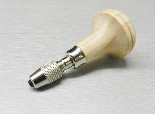 Miniatura 6 de Mandril de madera con mango de madera de hongo y tornillo de banco, herramienta 2 pinzas de sujeción de 0-18 pulgadas