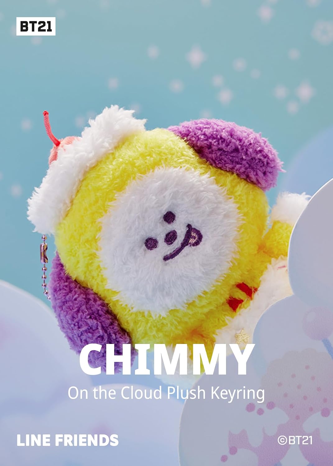 LINE FRIENDS BT21 Cloud Keyring