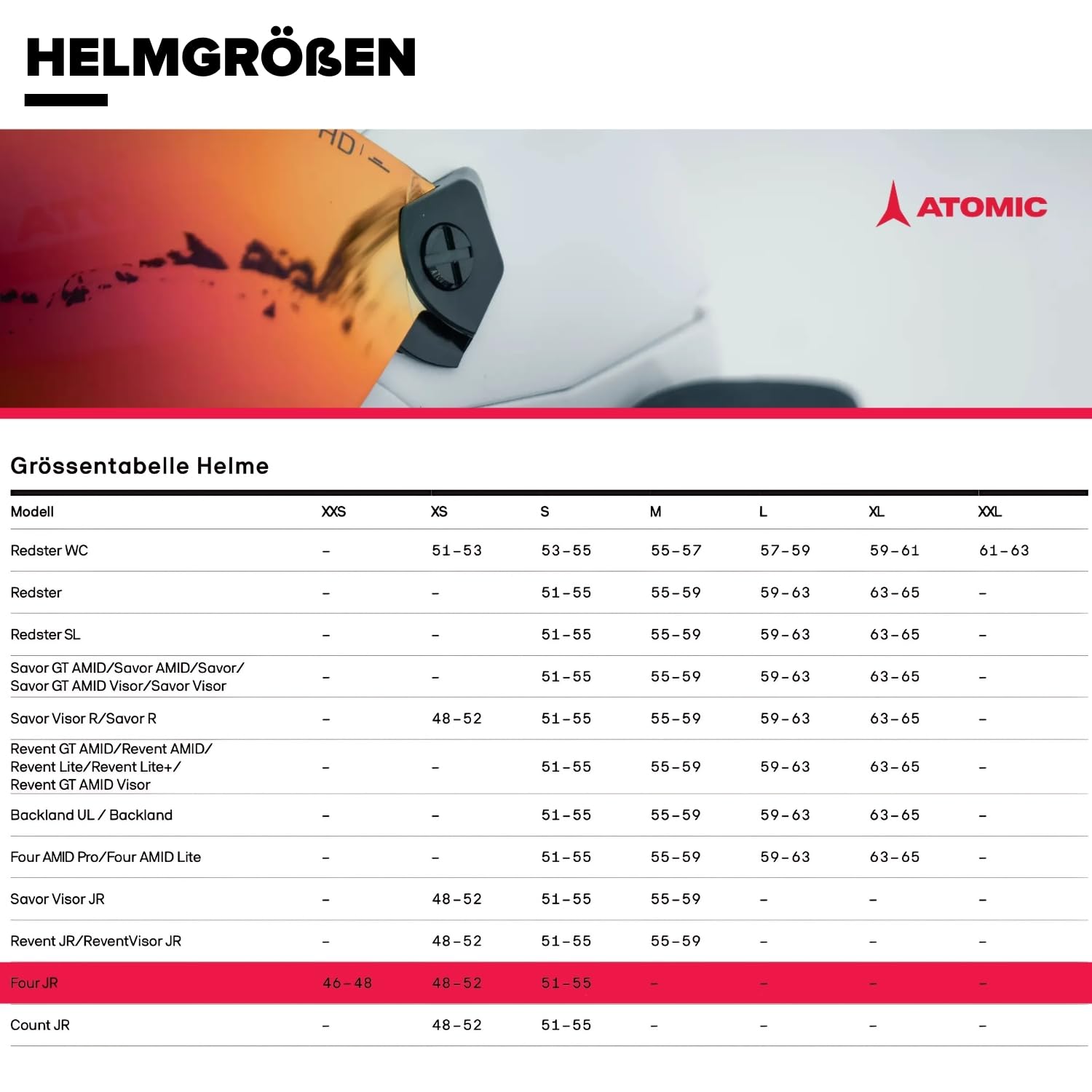 ATOMIC Four JR Snowboard- & Ski-Helm für Kinder & Jugendliche - Präzises Ear-Fit-System & Aircon Belüftungssystem - Holo Core für maximale Stoßdämpfung