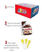 Vista 5 de AGADE MiniNutella Mini Cups: 20 paquetes de aperitivos individuales (0.52 onzas cada uno) + 20 cucharas envueltas individualmente, golosinas