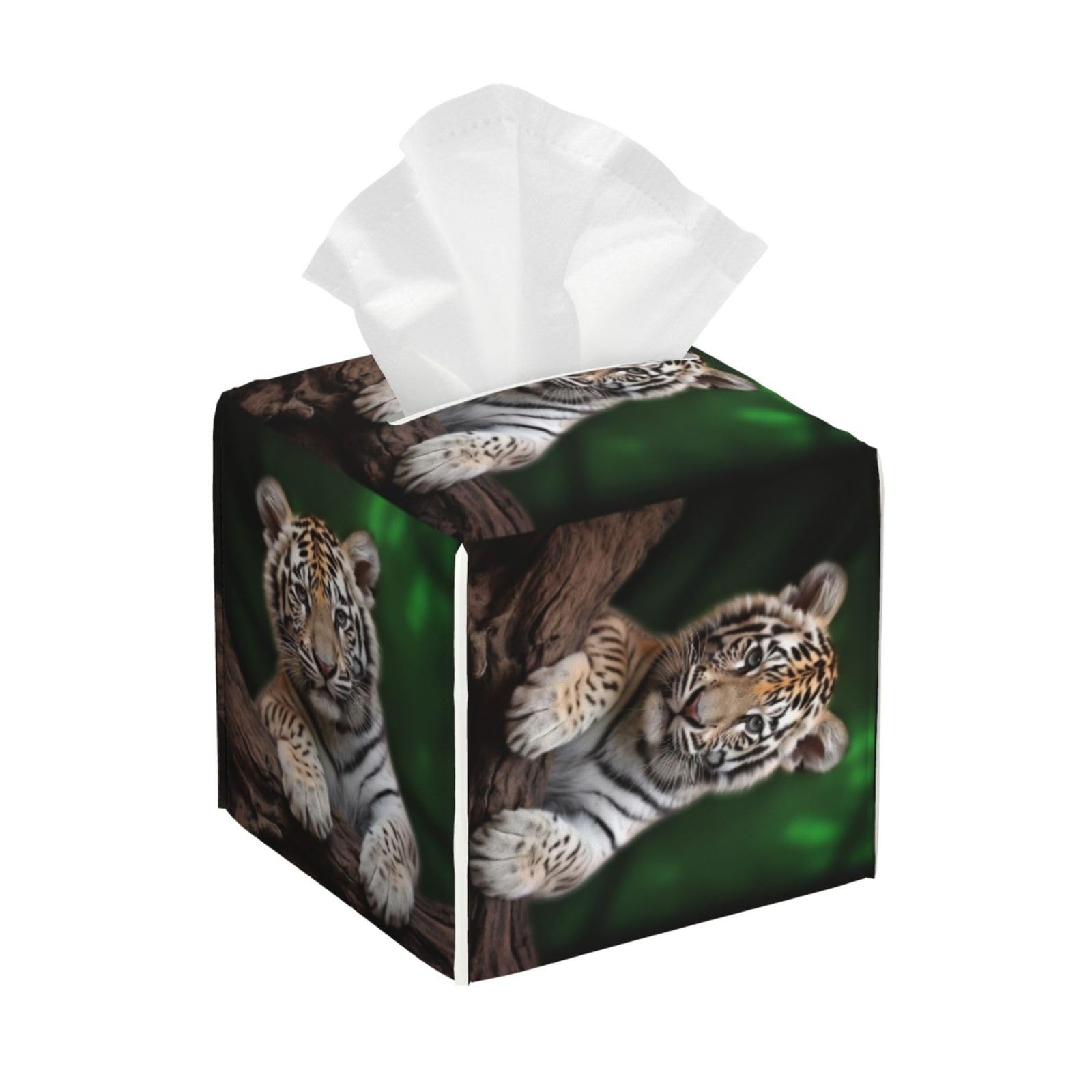 Cute Leopard Tissue Box Cover Square Cube Boxes