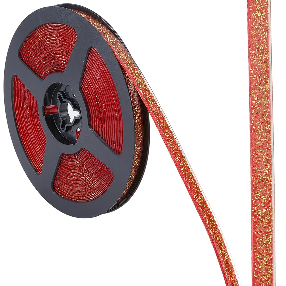 GORGECRAFT 6m Caulk Strip Self Adhesive 10mm Gold Corner Ceramic Tile Waterproof Peel and Stick Caulk Tape Roll Moulding Trim Strips Sealing Gap Tape for Shower Bathtub Bathroom Toilet