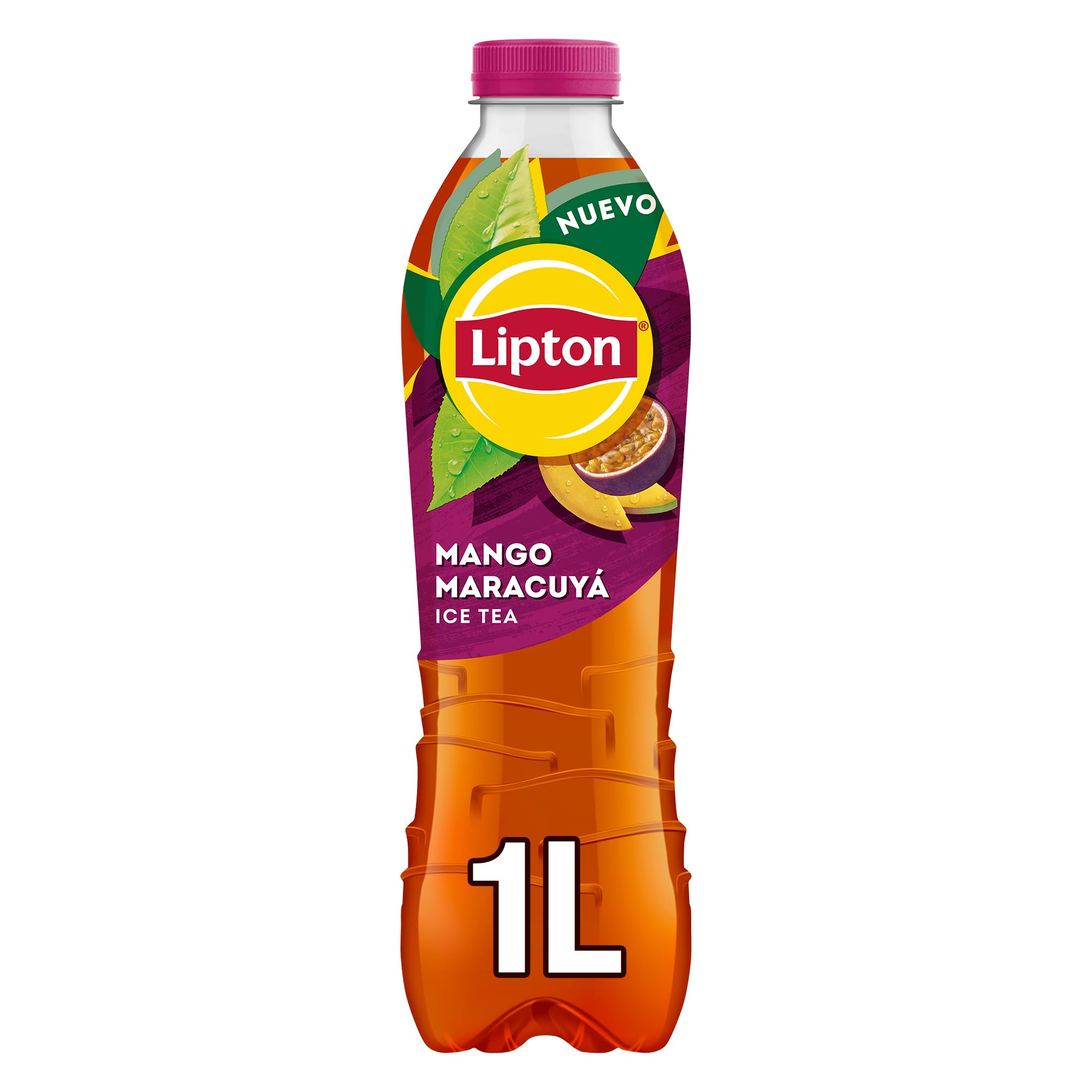 Lipton Té helado con sabor a mango maracuyá, botella de 1 litro