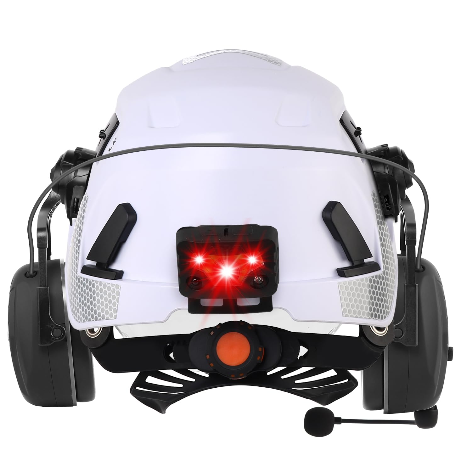 GREEN DEVIL VOLTEK Vent AIR Ultimate Set - Höhenarbeits-Schutzhelm EN12492 + Shield LD Bluetooth Gehörschutz + Klares Ersatzvisier + Intelligente Helmleuchte