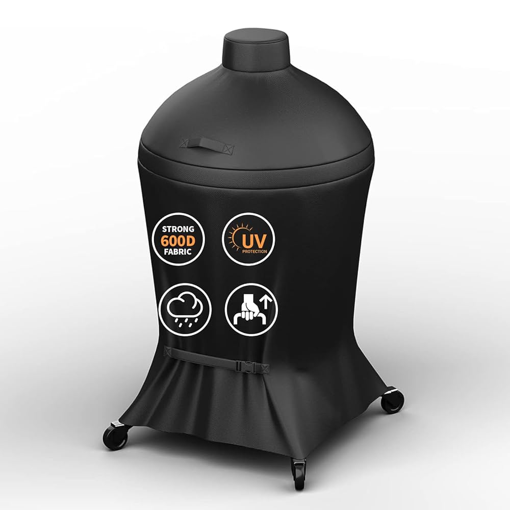 Kamado Joe Classic Joe 18 In. Charcoal Grill Cover In Black KJ