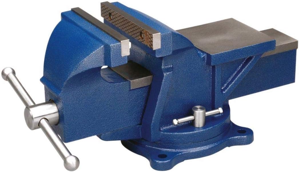 Heavy Duty Bench Vise (3in, Blue)