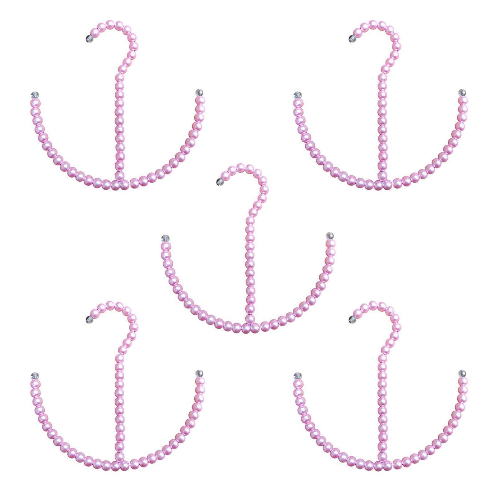 Carotoe A Of 5 Sturdy Bs Pearls Hook For Easy Mounting Nd Efficient Storage Of Jackets Cap In Bedroom Storage Organizers