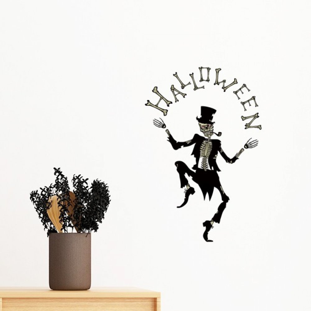 Sticker amovible fantôme d'Halloween grand format 60cm design DIY