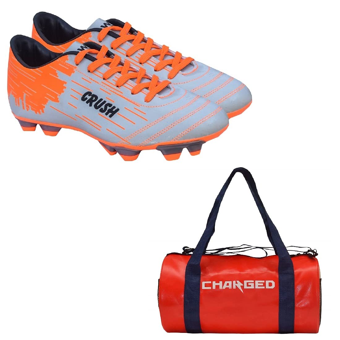 Sports Bag Adena Red With Gowin Football Shoe Crush Silver Orange Size-7-image-16