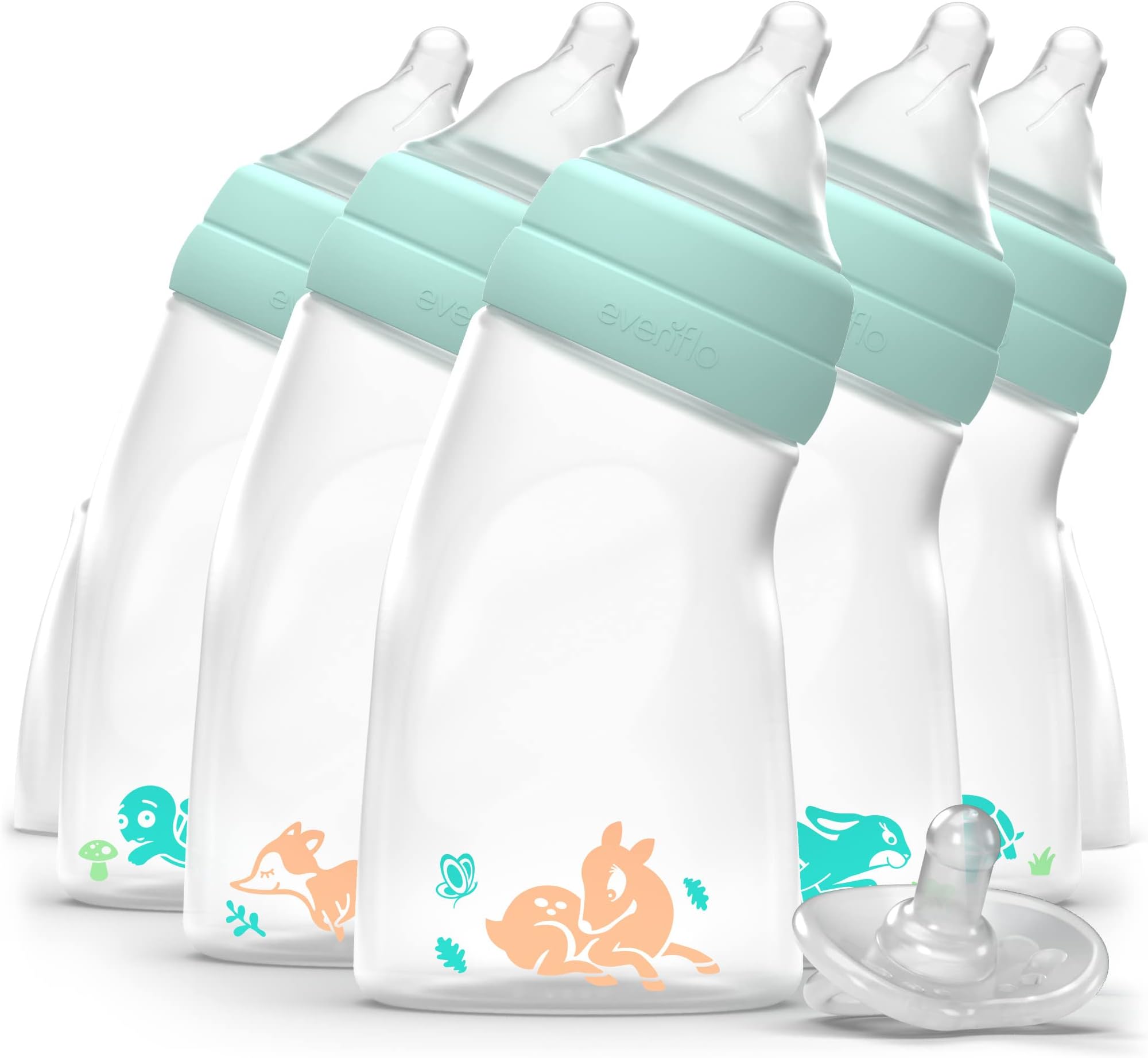 Feeding Balance + Angled Bottle 5oz 6pk with Balance + Pacifier Sample