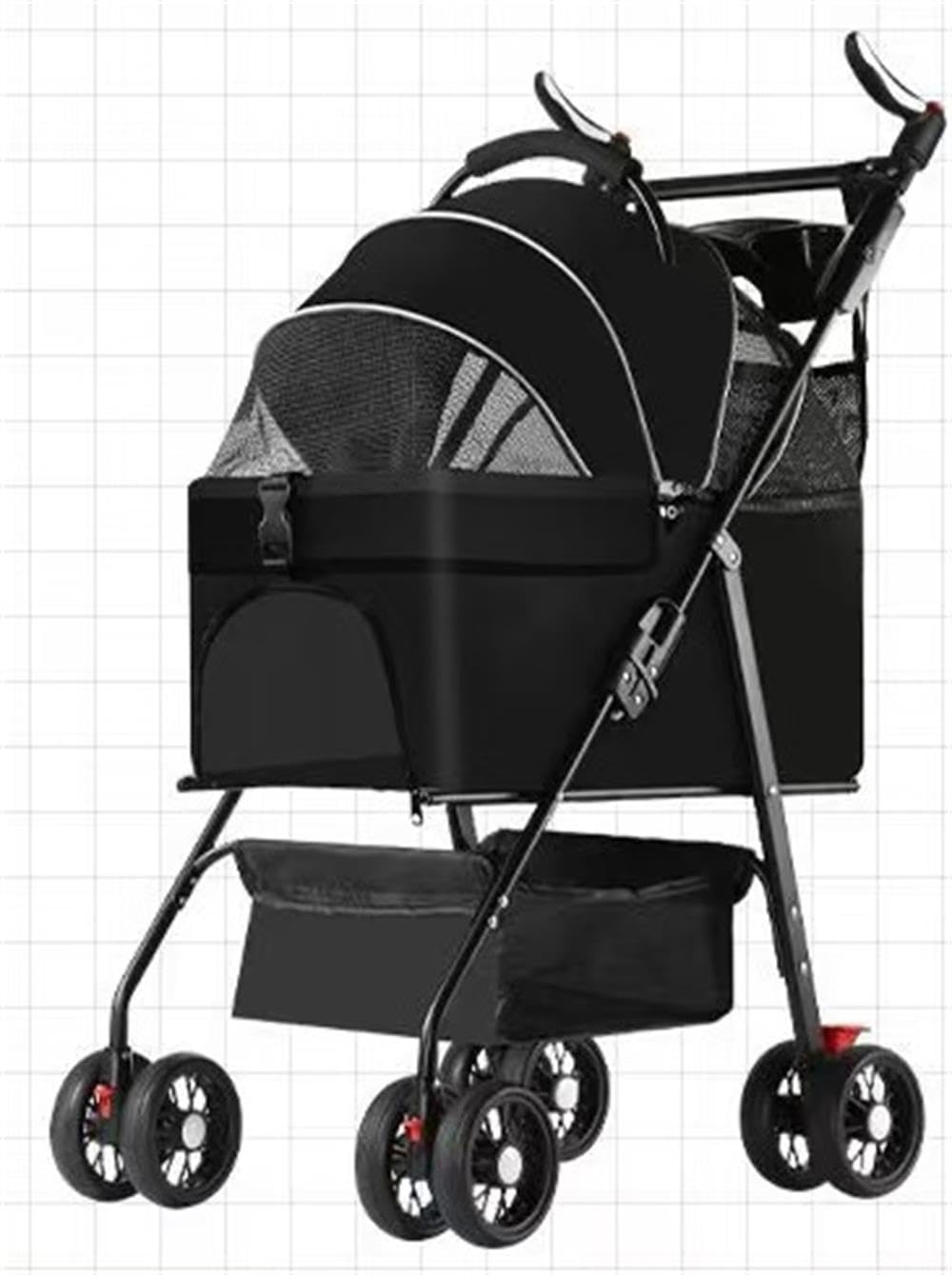 ペットカート　ペットバギー　犬用ベビーカー　折りたたみ式　ワンタッチ　安全 SKISOPGO 4輪ペットカート 分離型 ペットバギー ワンタッチ