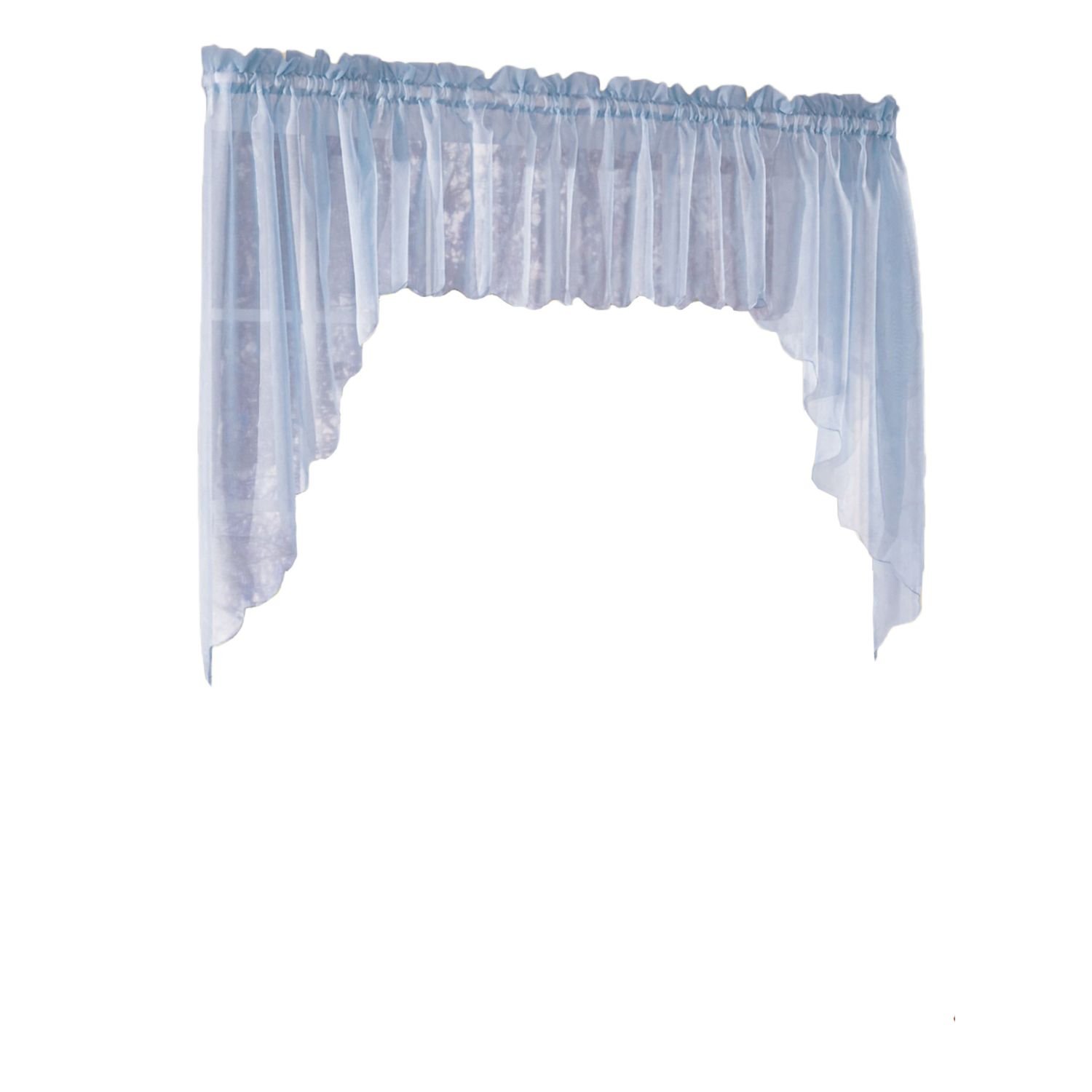 Blair Home Emelia Voile Window Coordinates - 60x14 Sky Blue