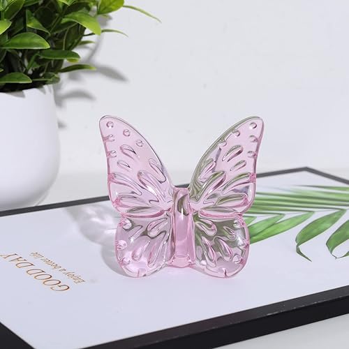 WEISIPU Figura de mariposa de cristal coleccionable, estatua de adorno de cristal para decoración de mesa de pisapapapeles para oficina en casa, disponible en Yaxa Costa Rica