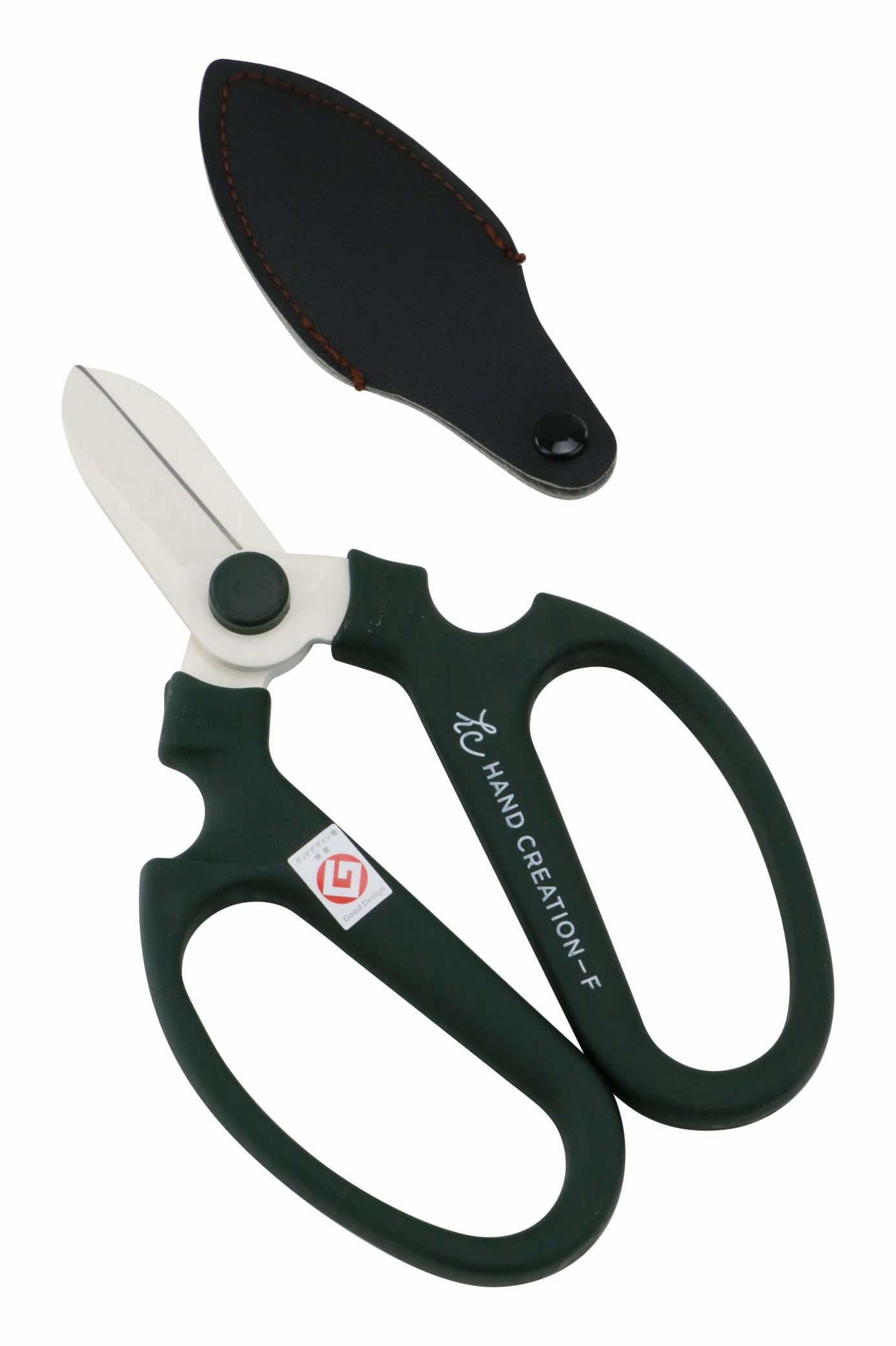 京都 花明かり(Kyoto Hana Akari) Moss Green Japanese Floral Scissors - Sakagen Hand Creation, Professional Ultra Sharp Flower Shears For Floral Design, Ikebana & Gardening, Made In Japan, F-170 (Moss Green)