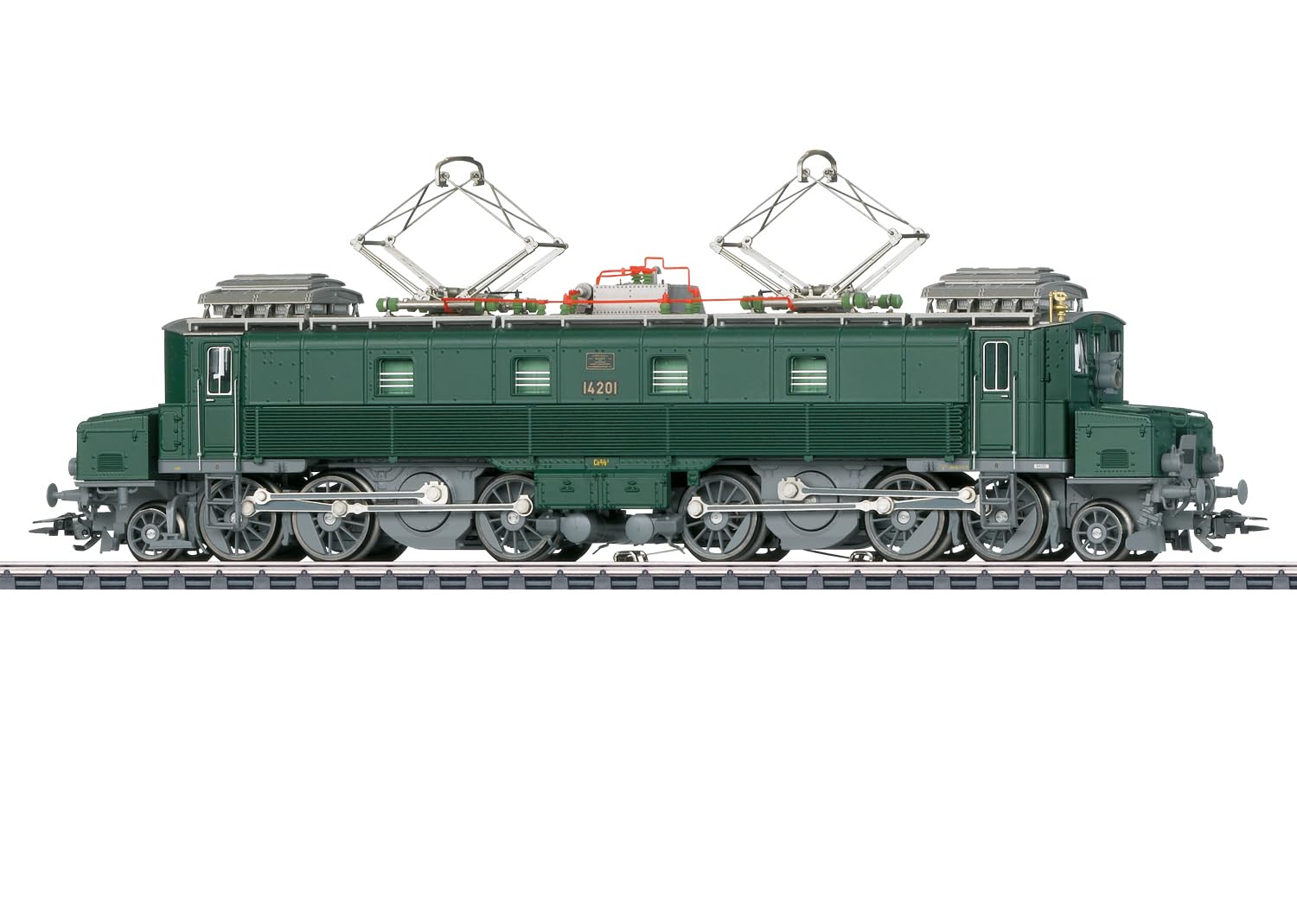 Märklin H0 - Locomotive électrique Ce 6/8 I - Köfferli - Décodeur numérique mfx+ - Finition métal très détaillée - Epoque III - 39521