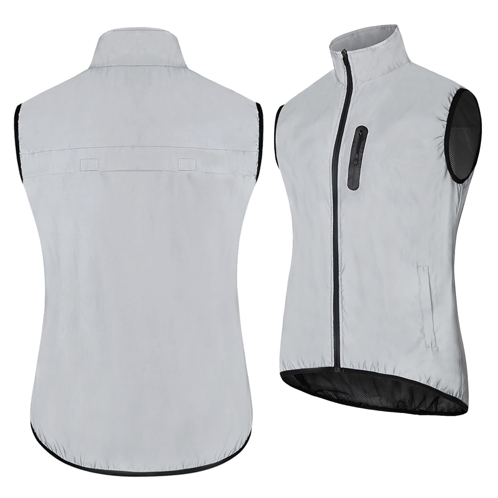 Chaleco reflectante de alta visibilidad para ciclismo para hombre y mujer chaqueta sin mangas para bicicleta de carretera camisetas para montar ropa transpirable